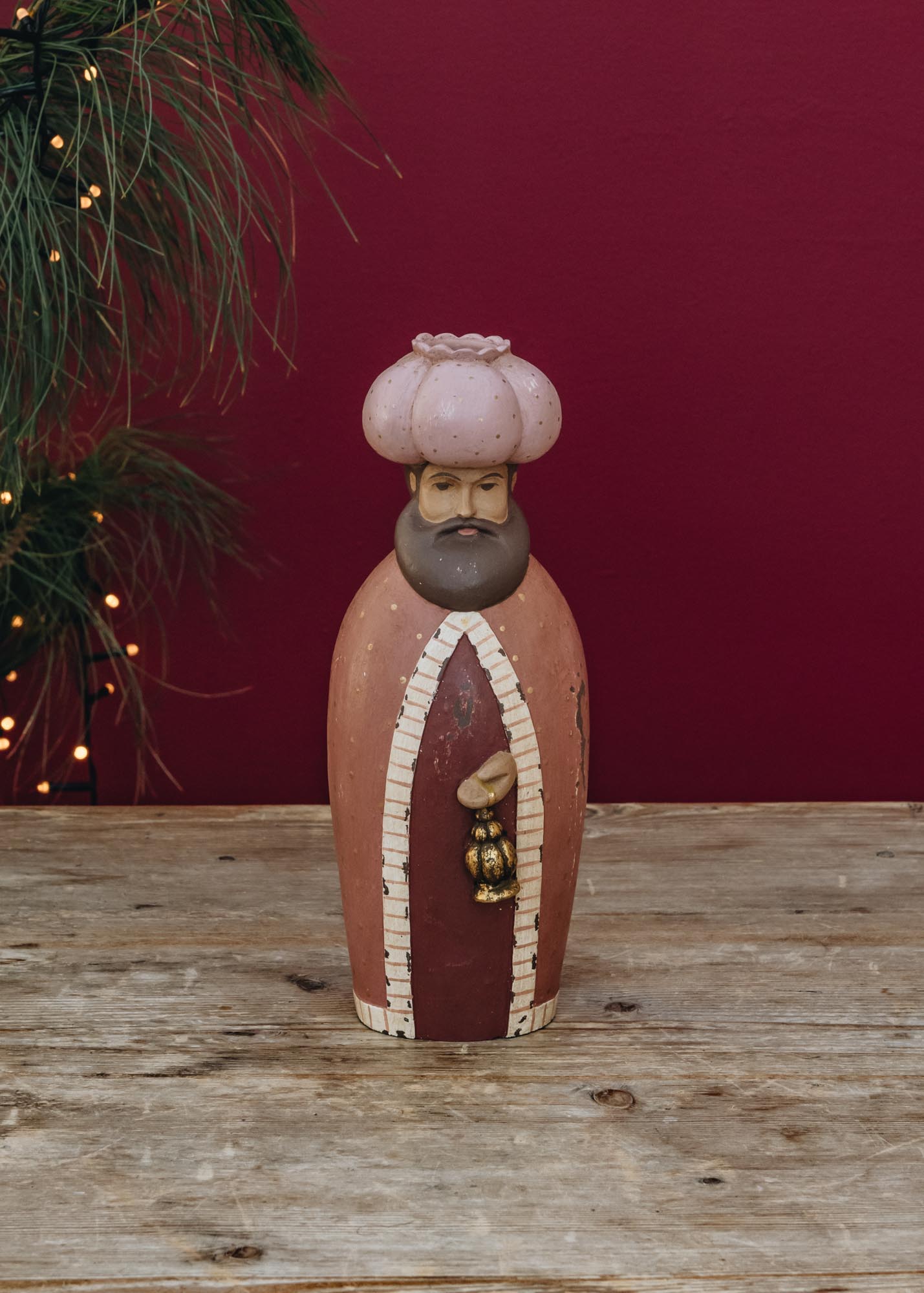 Bungalow Wise King with Pink Headdress