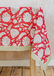 Bungalow Yamini Raspberry Tablecloth