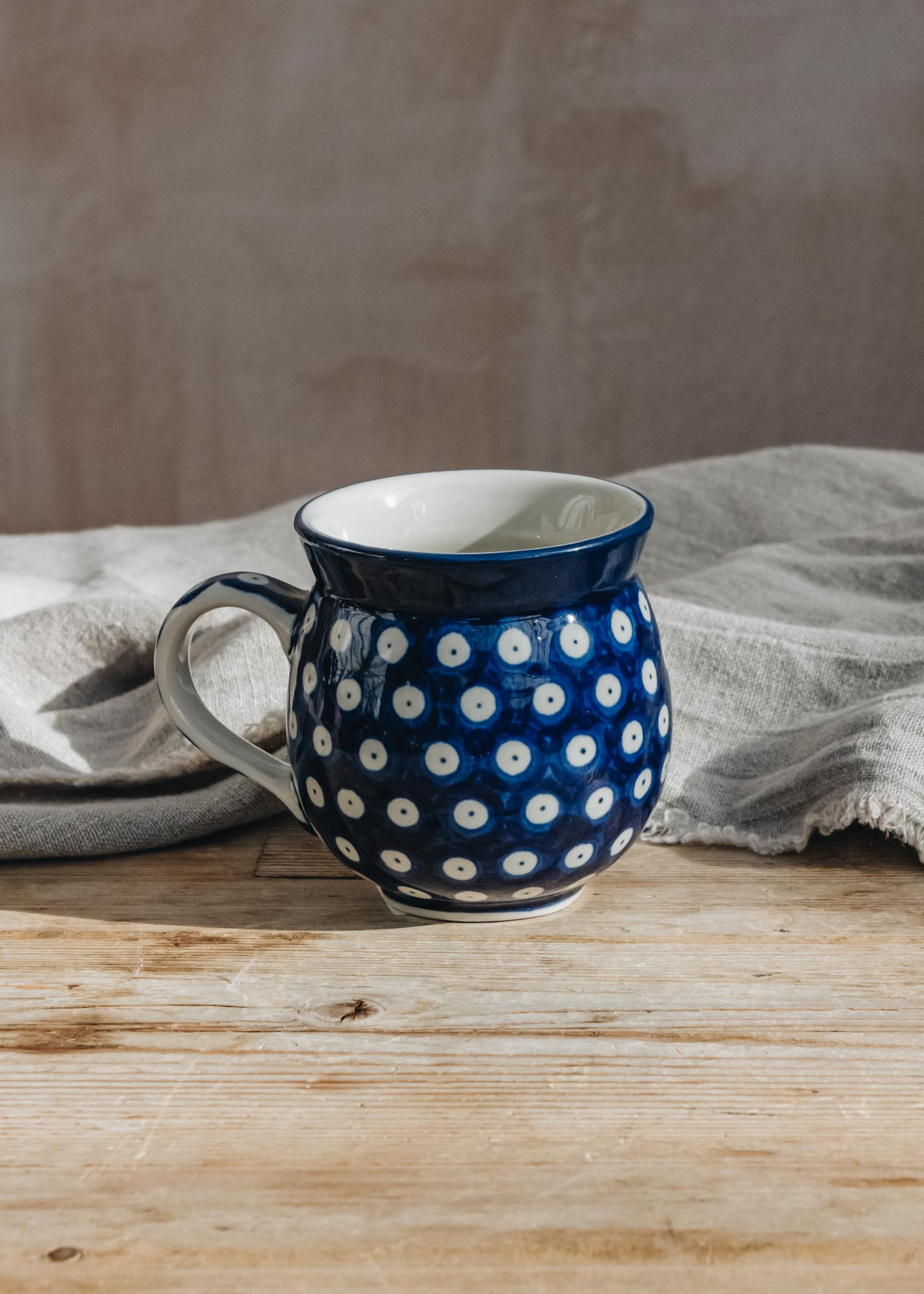 Bunzlau Castle  Blue Eyes Farmer Mug, 370ml