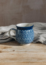 Bunzlau Castle  Indigo Farmer Mug, 370ml