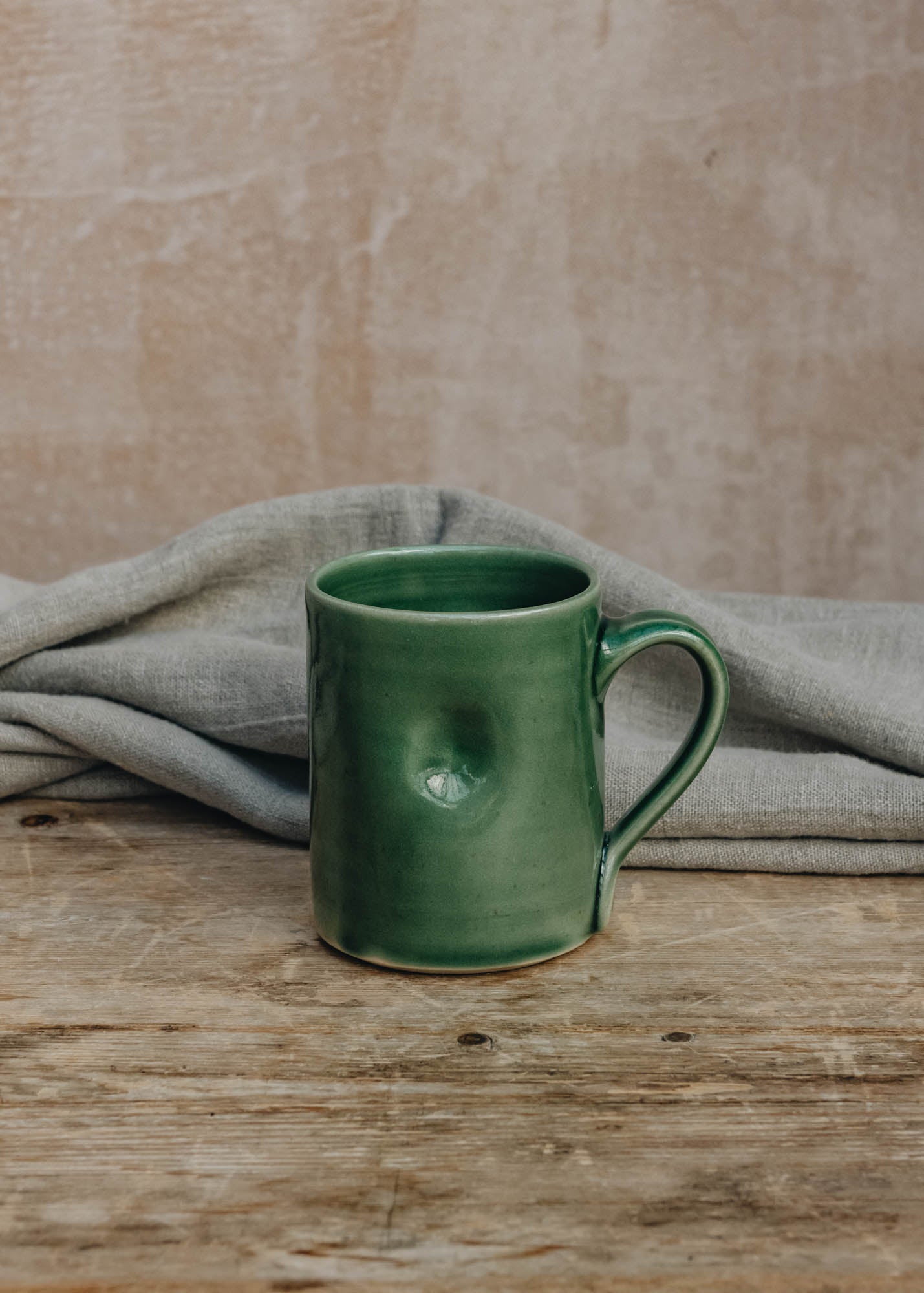TB Stoneware Dented Mug