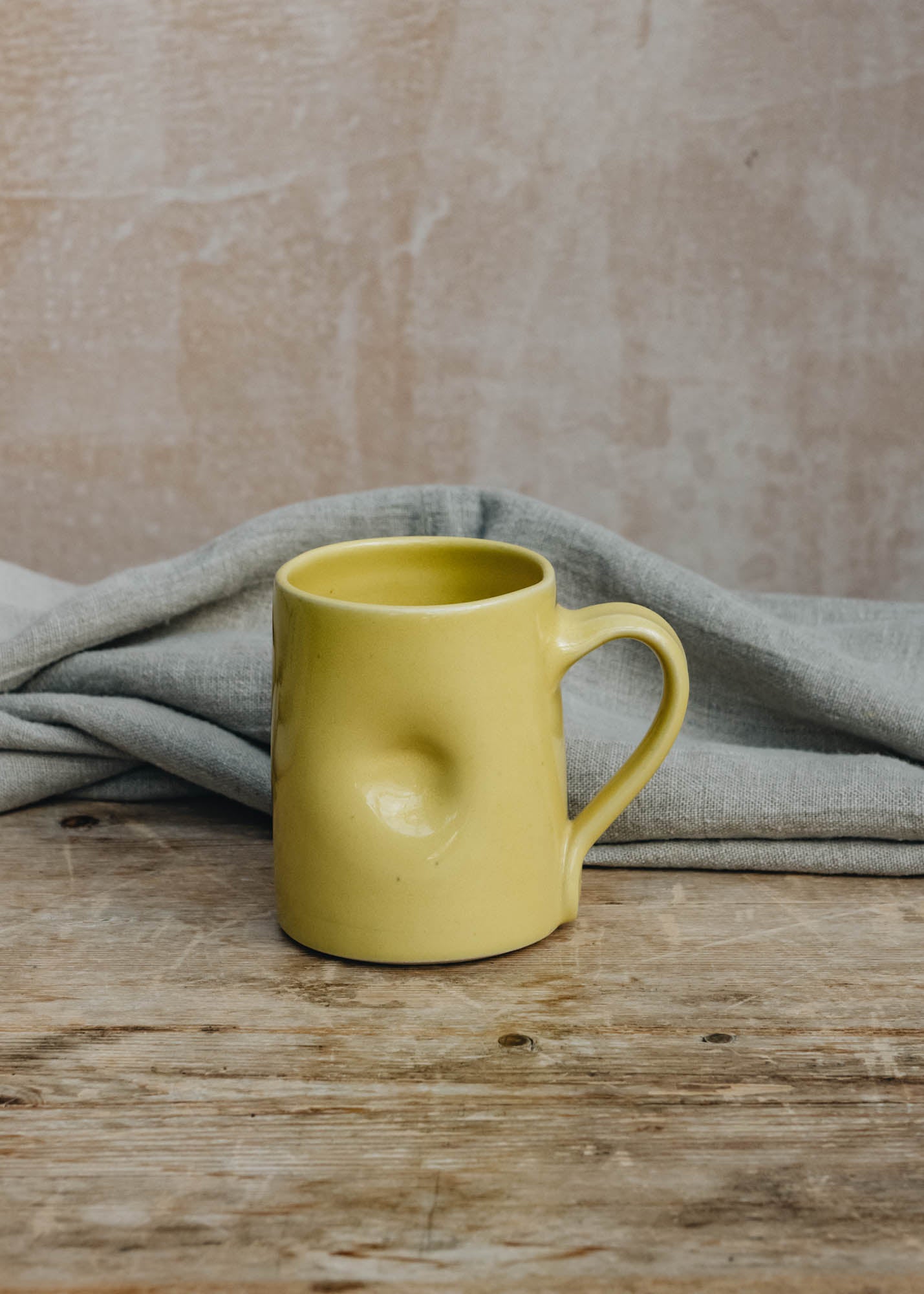 TB Stoneware Dented Mug
