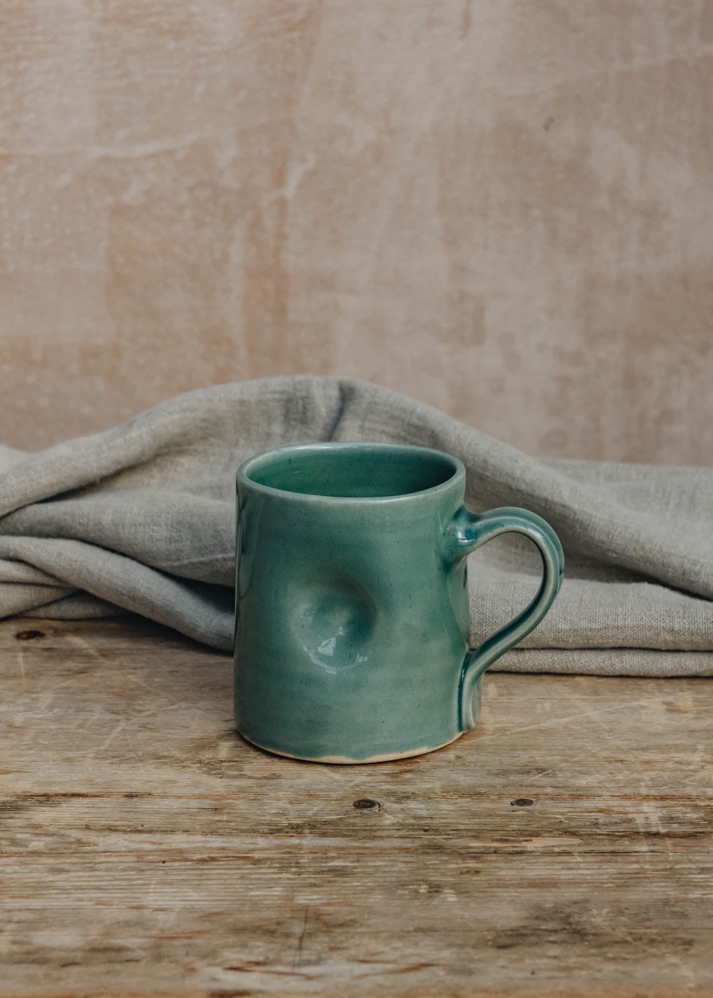 TB Stoneware Dented Mug