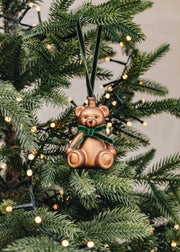 Glass Teddy Bear Decoration