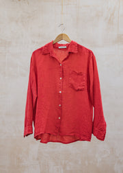 sandraalexandra Filippa Boxy Shirt in Fragola Red
