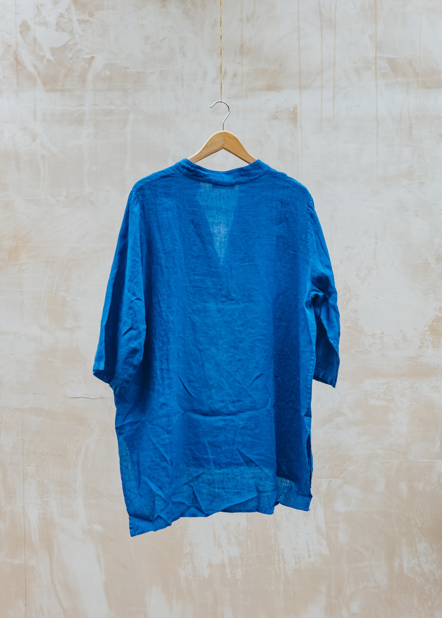 Burford Garden Co. Grandad Shirt in Royal Blue