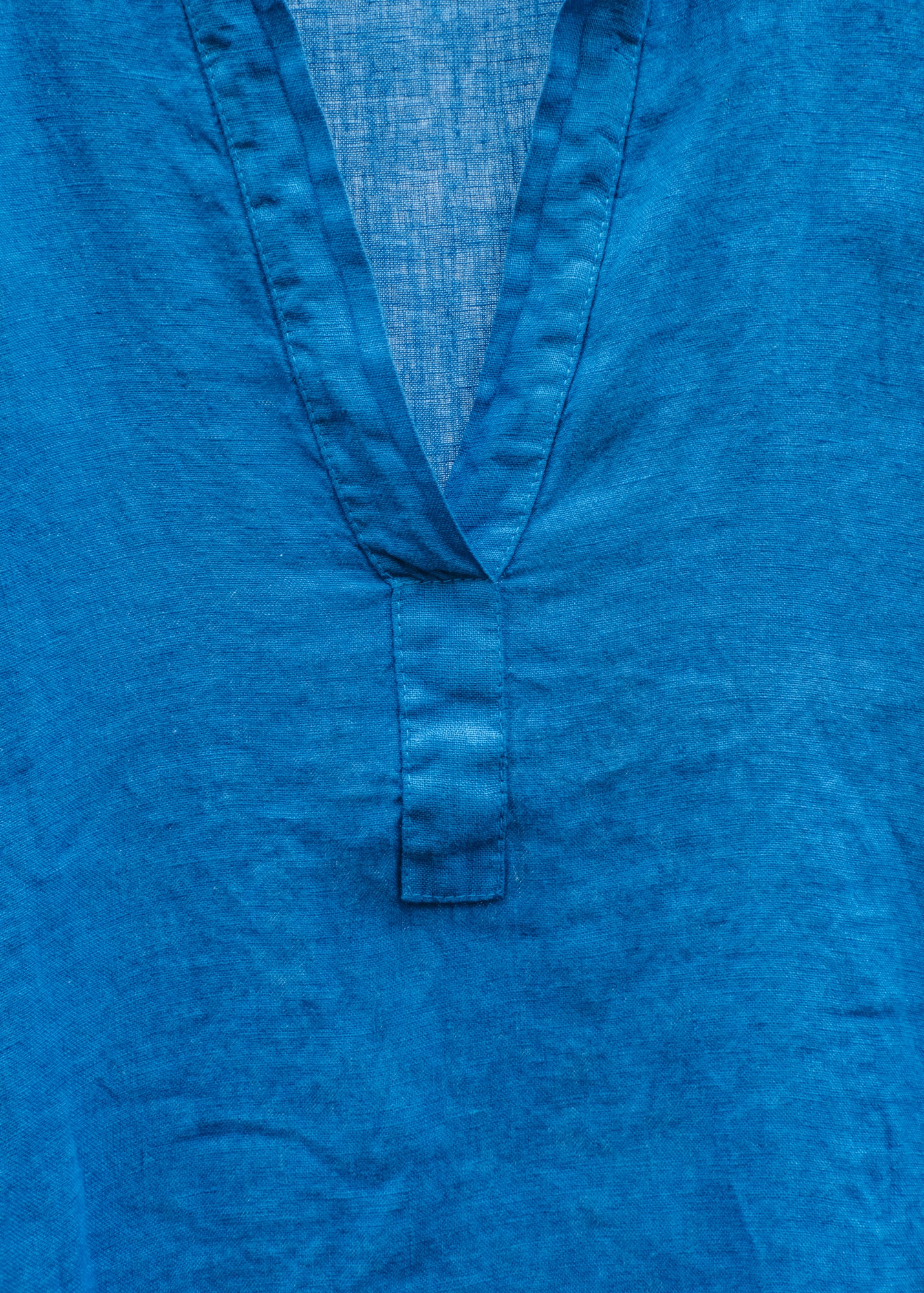 Burford Garden Co. Grandad Shirt in Royal Blue