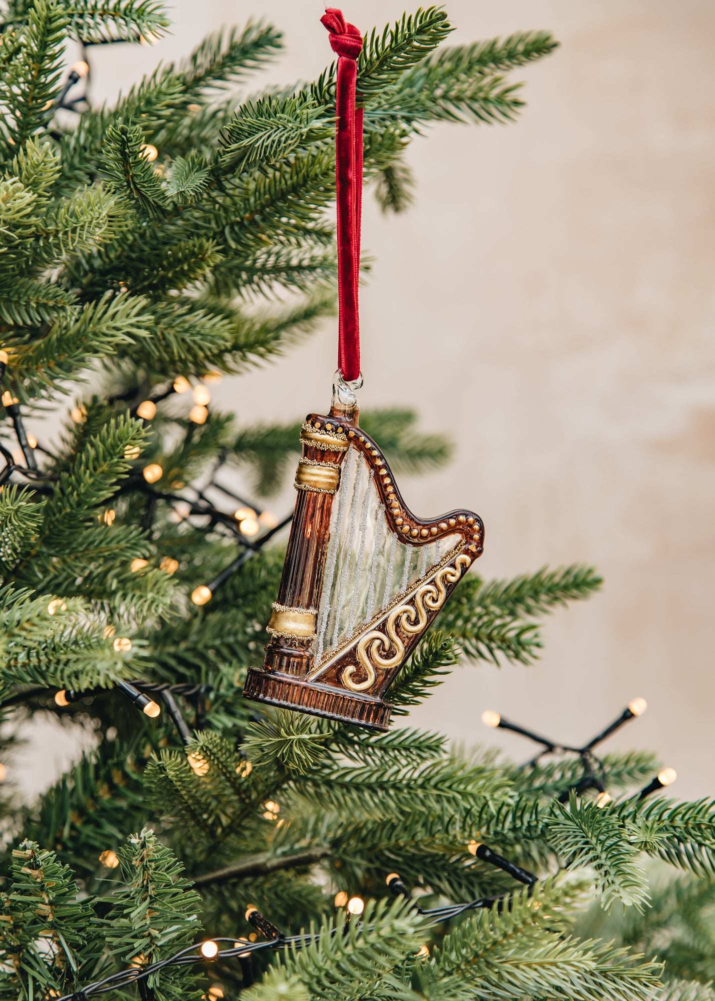 Glass Harp Decoration – Burford Garden Co.