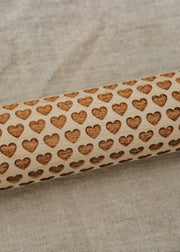 Burford Garden Co. Hearts Print Large Rolling Pin