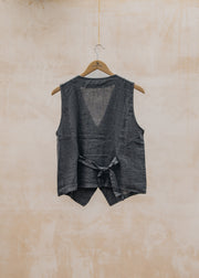 Burford Garden Co. Kitty Waistcoat in Dark Mud