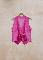 Burford Garden Co. Kitty Waistcoat in Pink