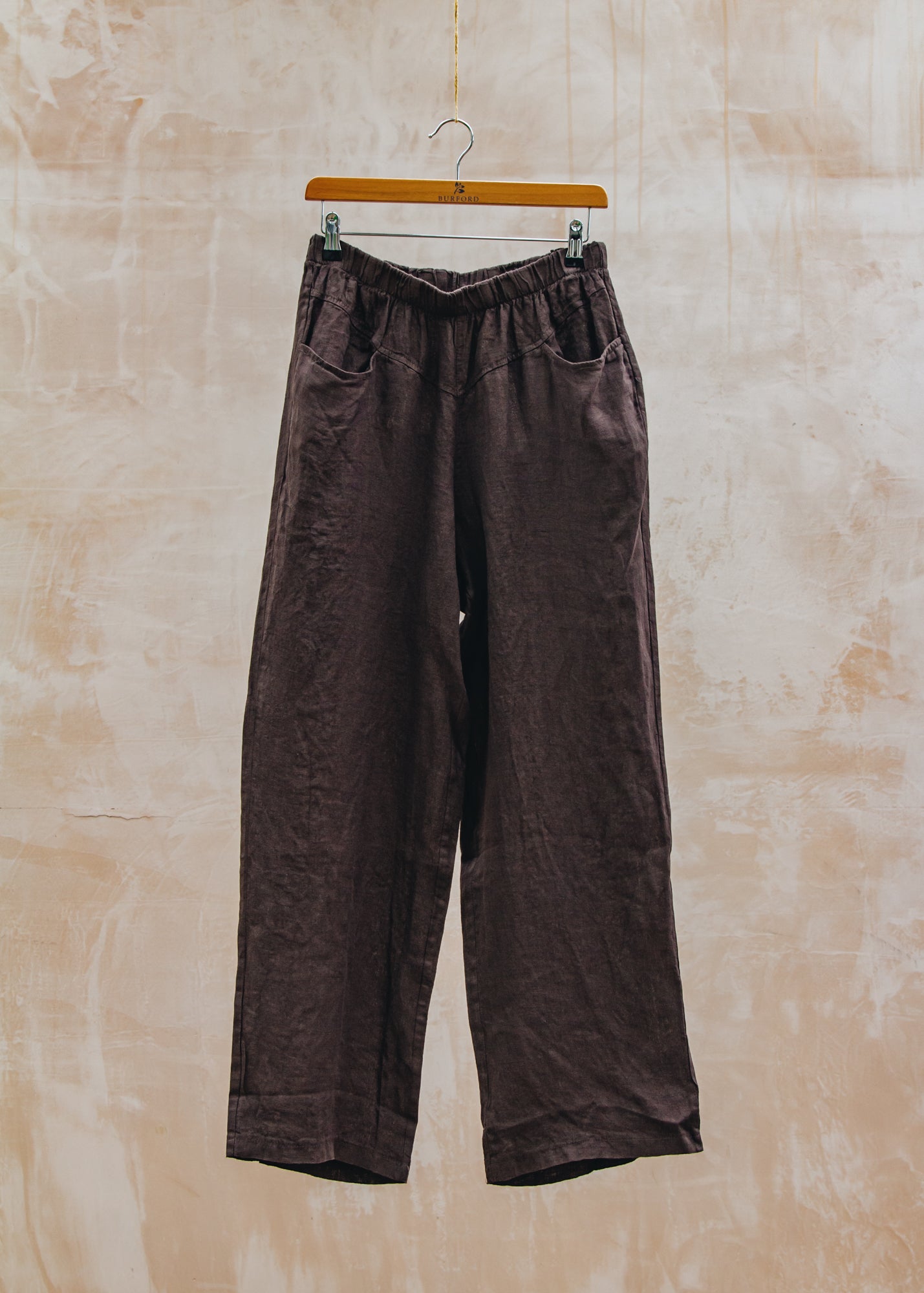Long Trousers in Chocolate Brown