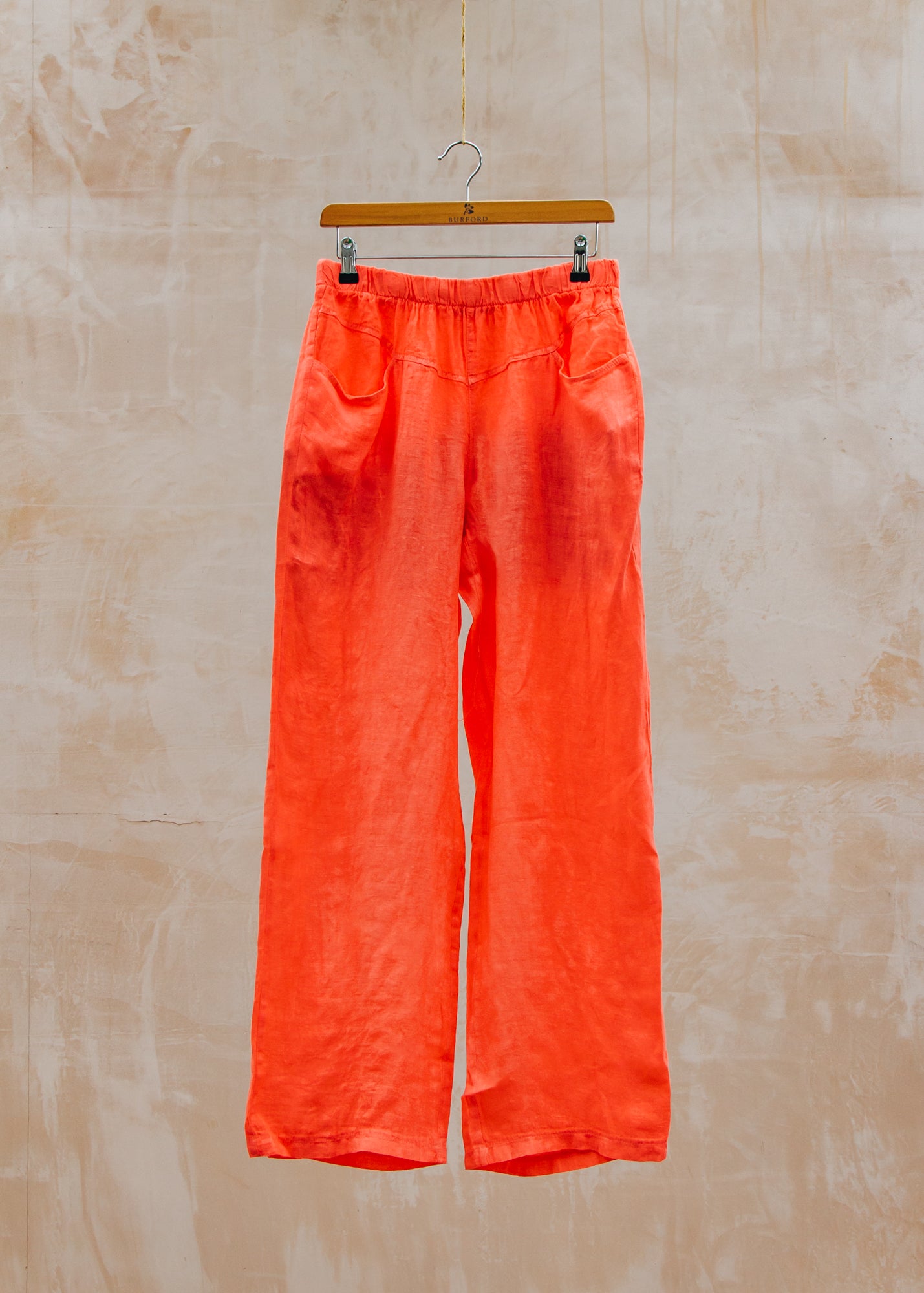 Long Trousers in Coral