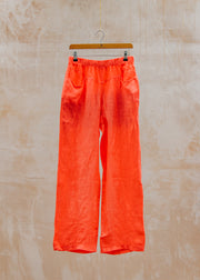 Long Trousers in Coral