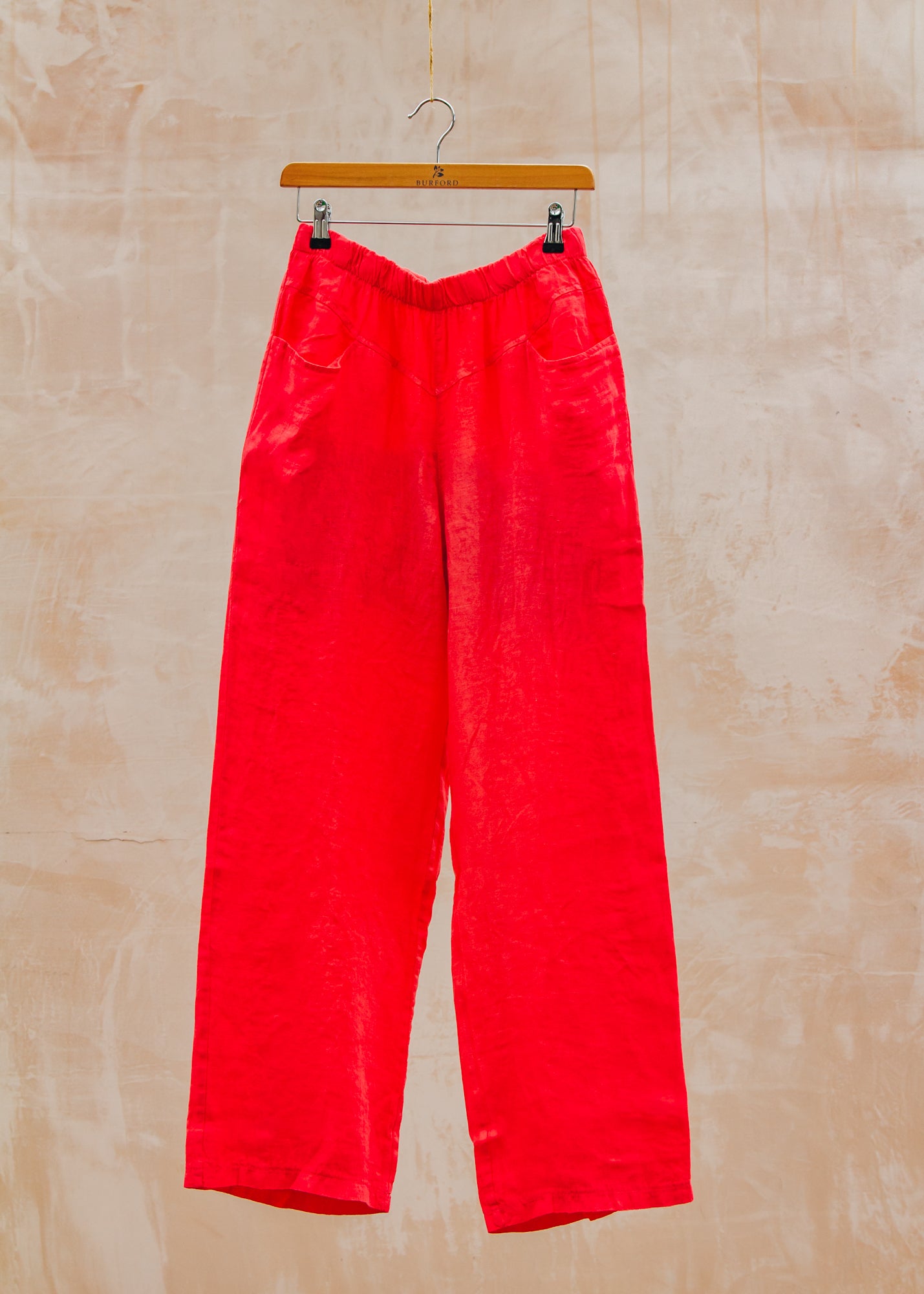 Long Trousers in Fragola Red