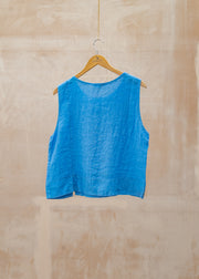 Burford Garden Co. Lucie Sleeveless Cami Top in Blue