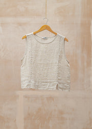 Lucie Sleeveless Cami Top in Natural