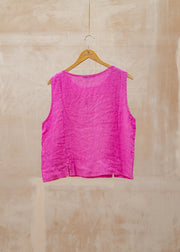 Burford Garden Co. Lucie Sleeveless Cami Top in Pink