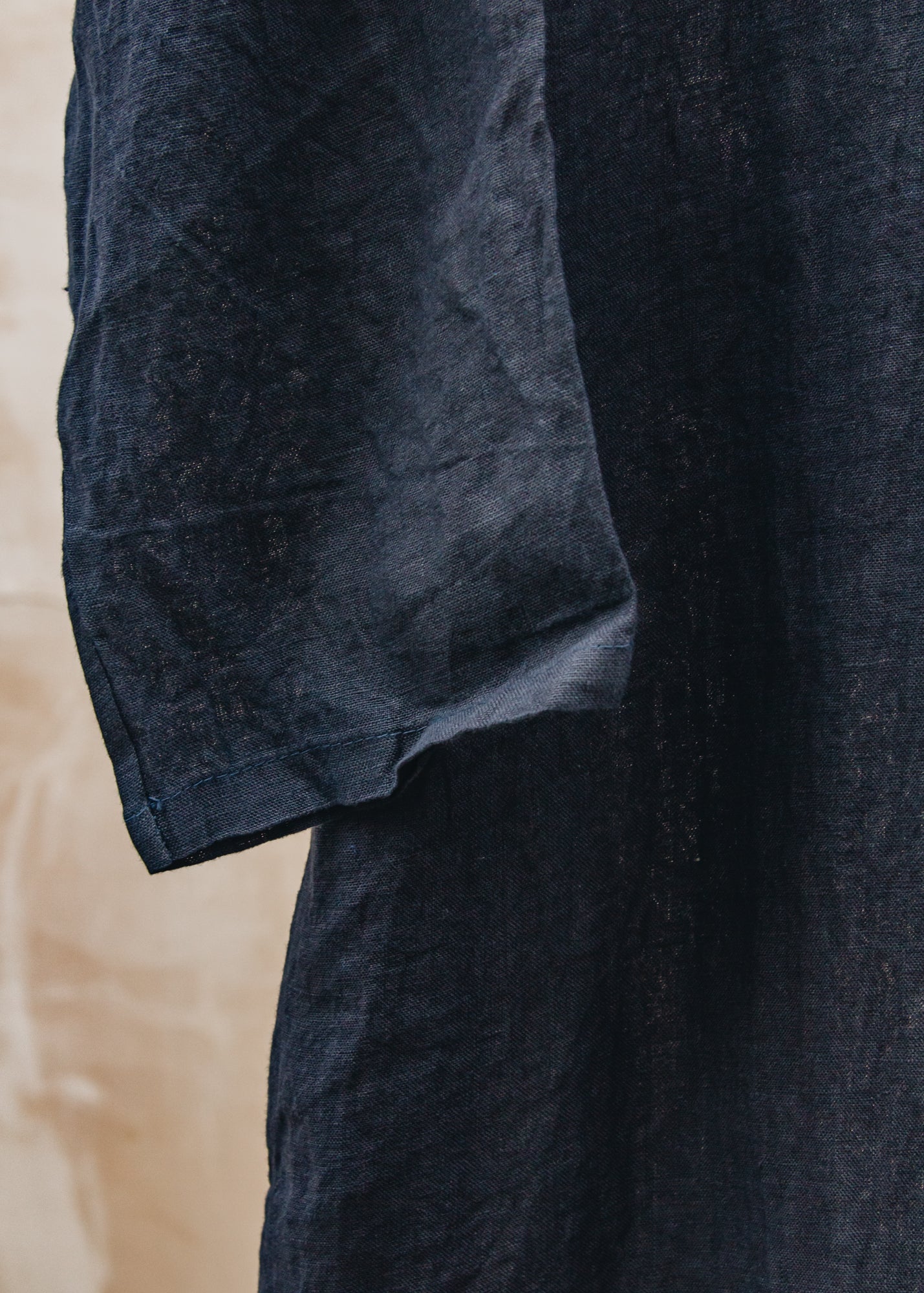 Burford Garden Co. Oversized Long Shirt Dress in Dark Navy