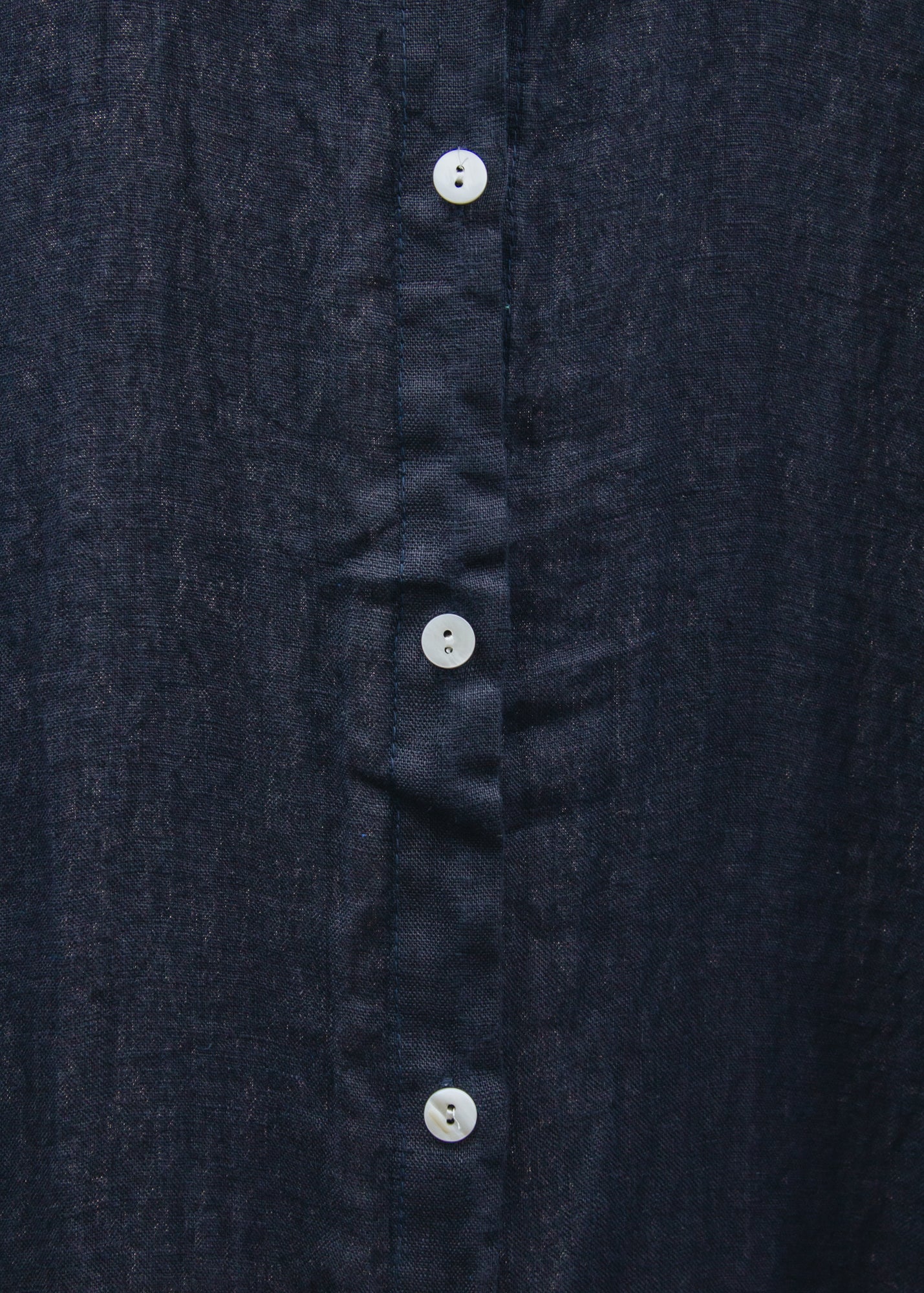 Burford Garden Co. Oversized Long Shirt Dress in Dark Navy