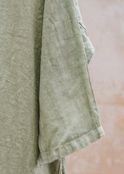 Burford Garden Co. Oversized Long Shirt Dress in Leek