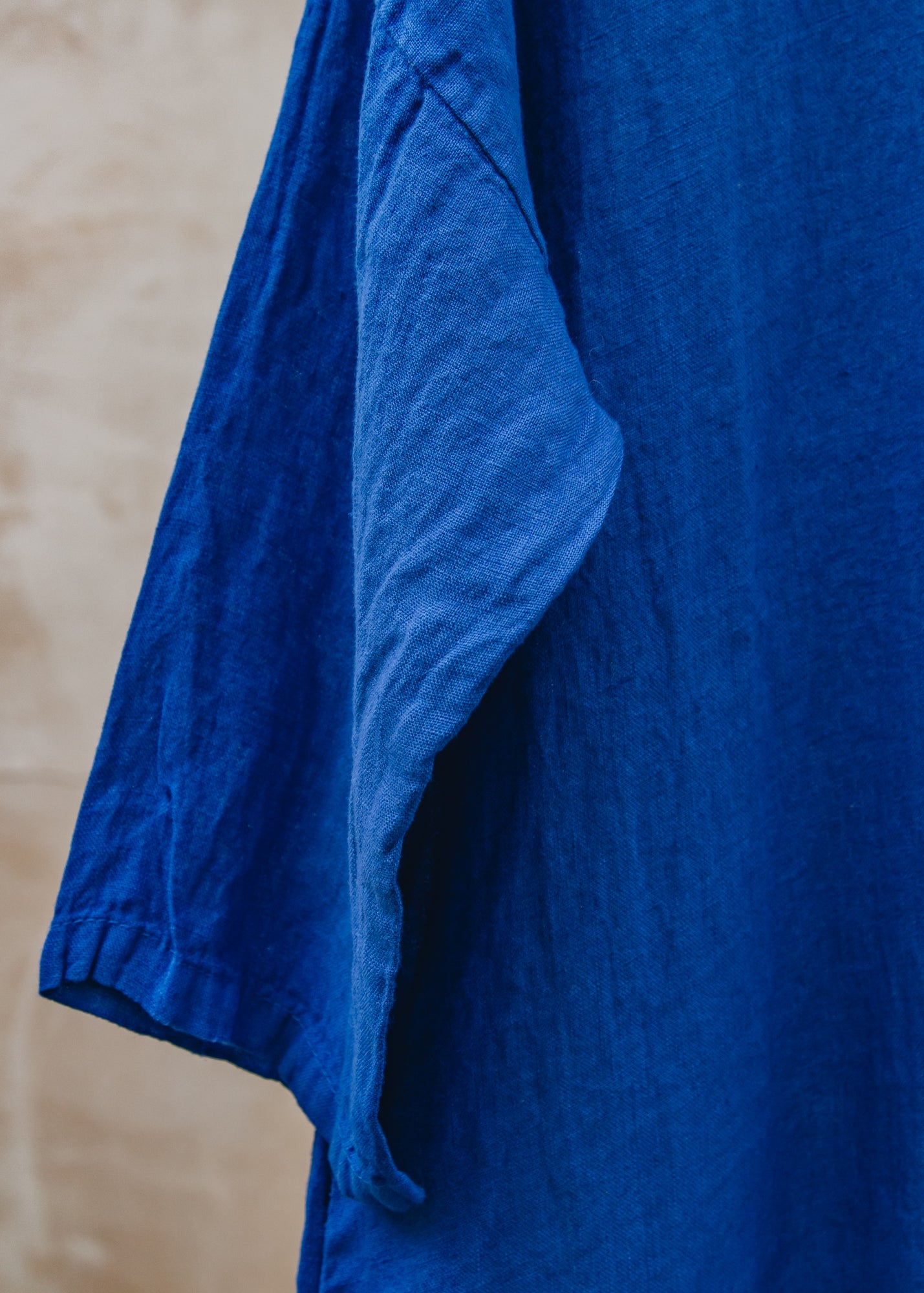 Burford Garden Co. Oversized Long Shirt Dress in Royal Blue