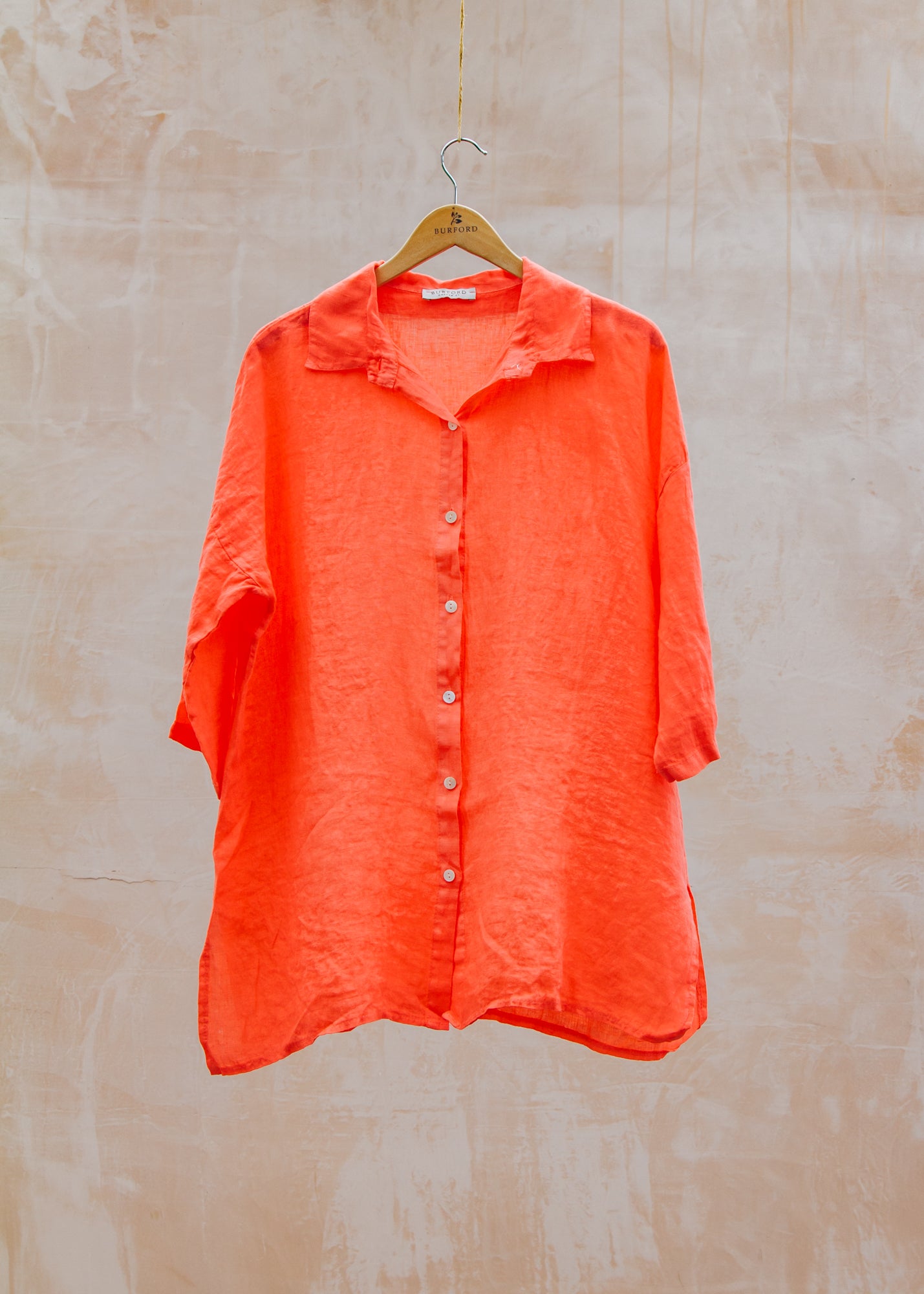 Burford Garden Co. Oversized Shirt in Coral