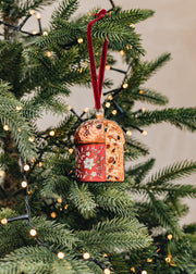 Books Glass Panettone Decoration