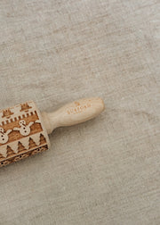 Burford Garden Co. Presents and Trees Print Small Rolling Pin