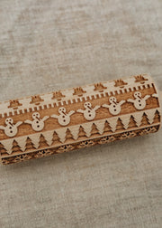Burford Garden Co. Presents and Trees Print Small Rolling Pin