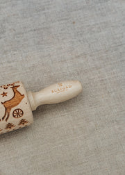 Burford Garden Co. Reindeer Print Small Rolling Pin