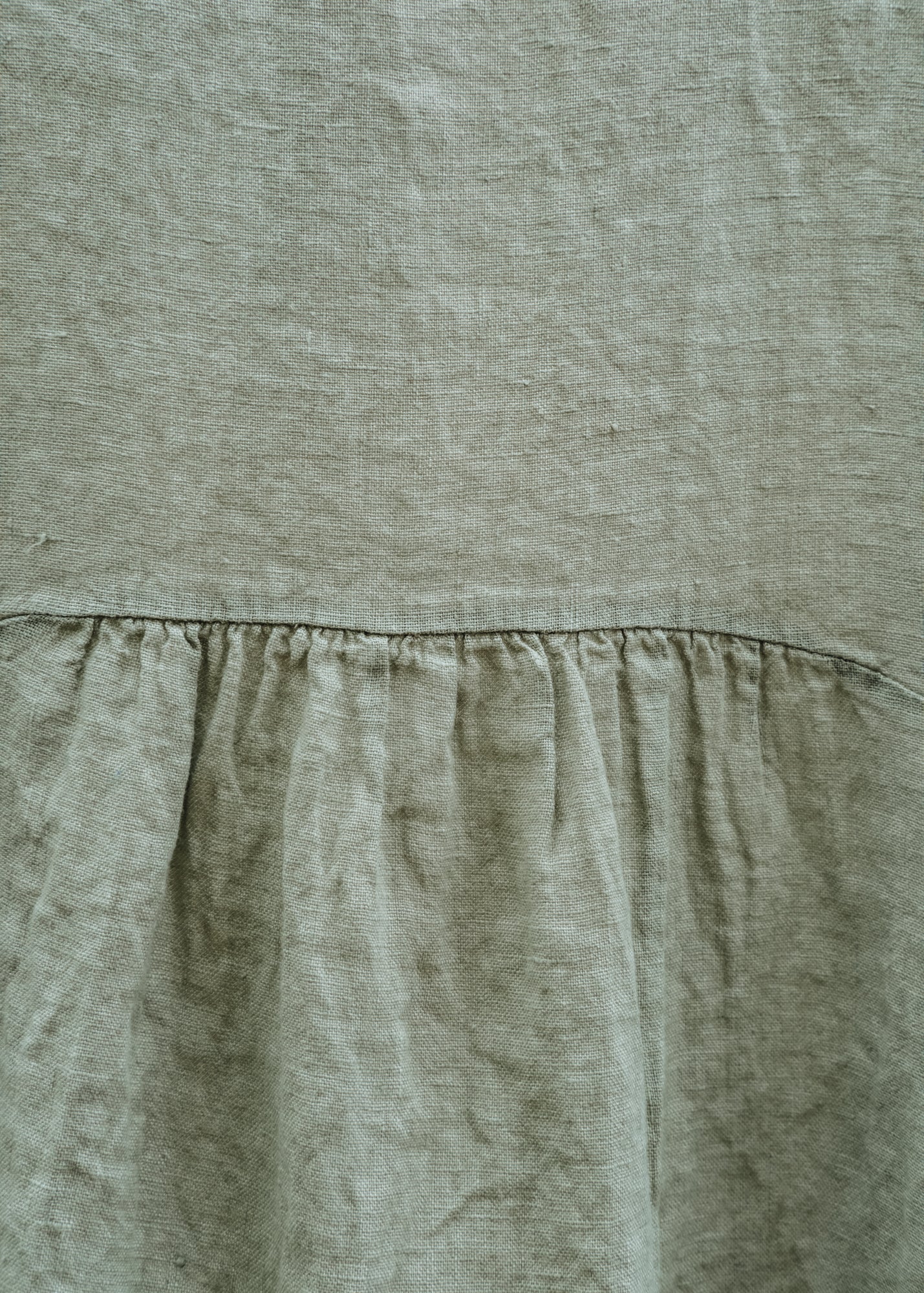 Burford Garden Co. Round Neck Dress with Pockets in Leek