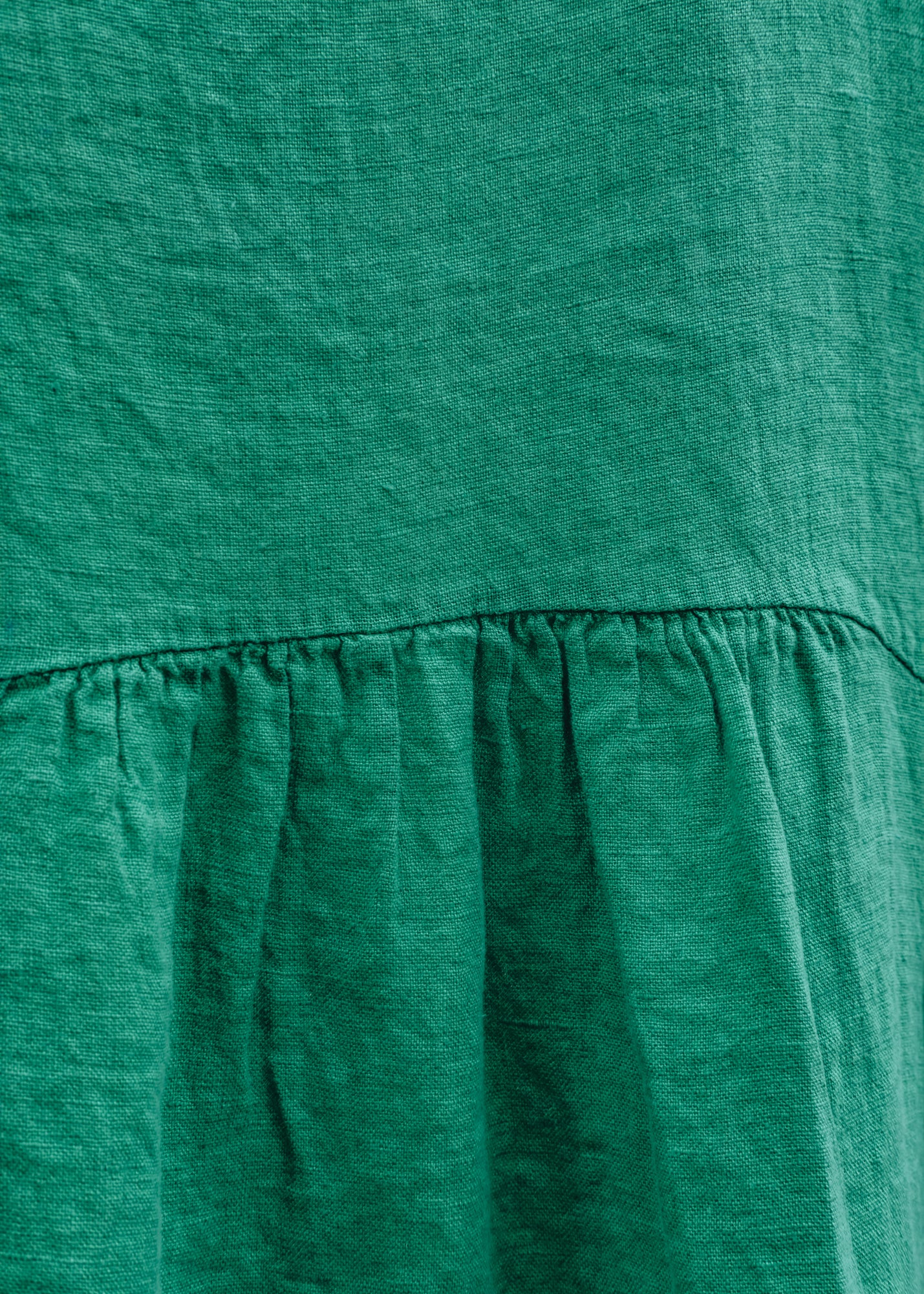 Burford Garden Co. Round Neck Dress with Pockets in Verde