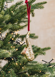 Burford Garden Co. Glass Saxophone Decoration