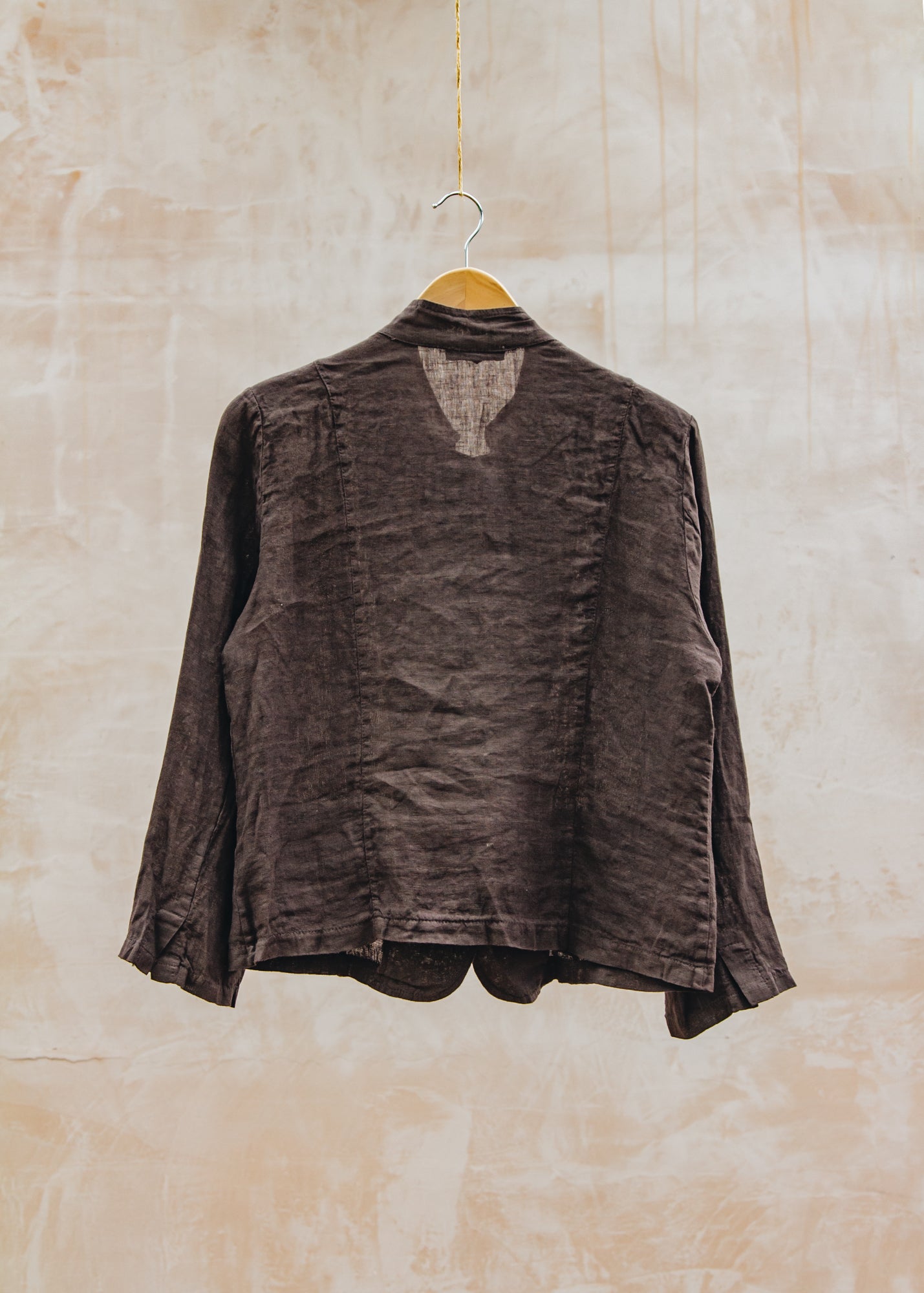 Burford Garden Co. Short Front Pocket Jacket in Chocolate Brown