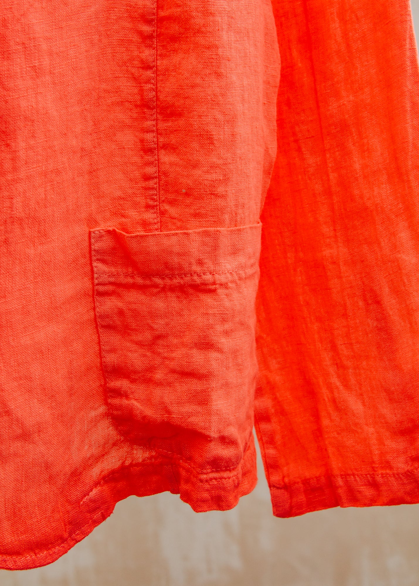 Burford Garden Co. Short Front Pocket Jacket in Coral