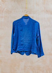 Burford Garden Co. Short Front Pocket Jacket in Royal Blue