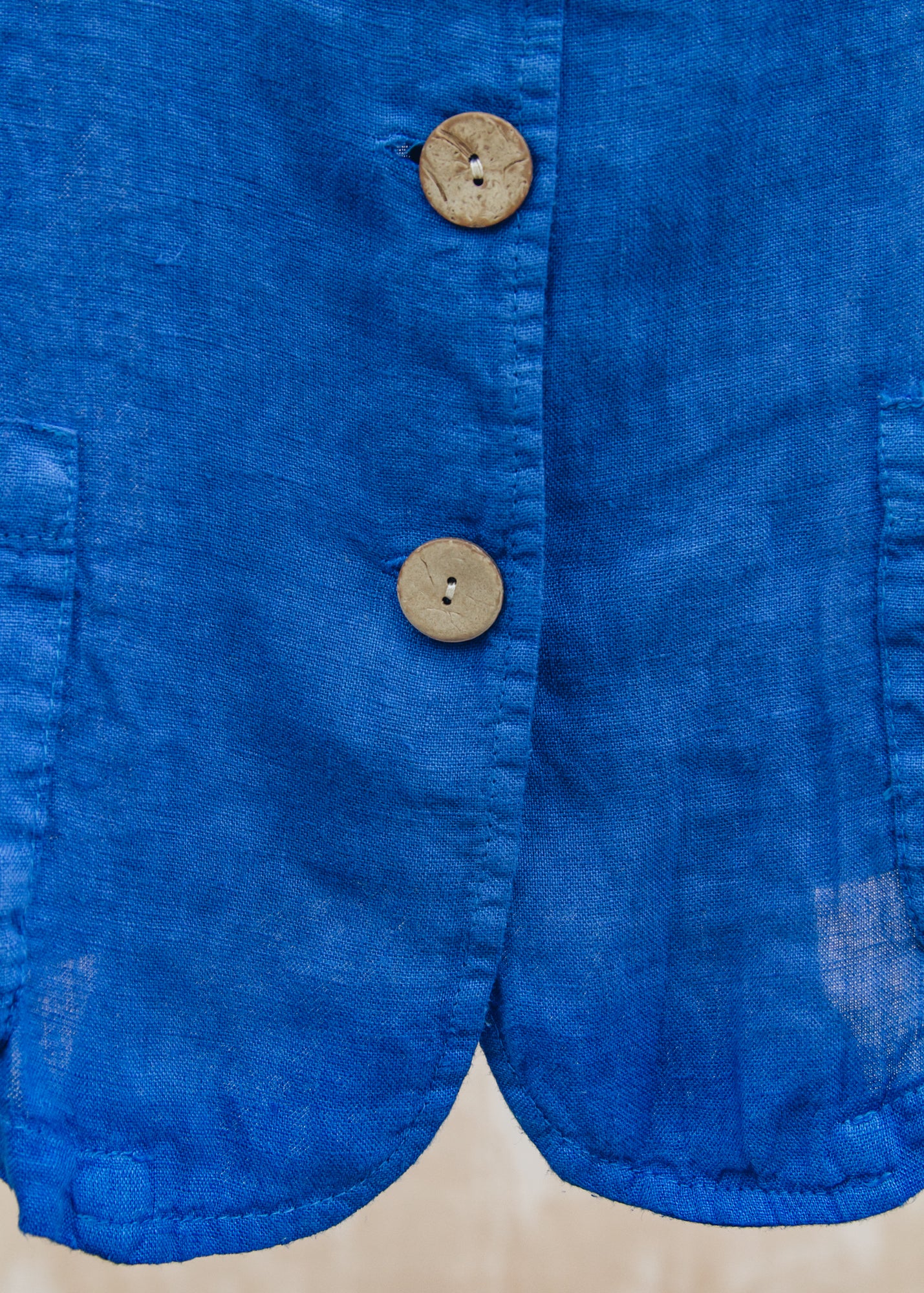 Burford Garden Co. Short Front Pocket Jacket in Royal Blue