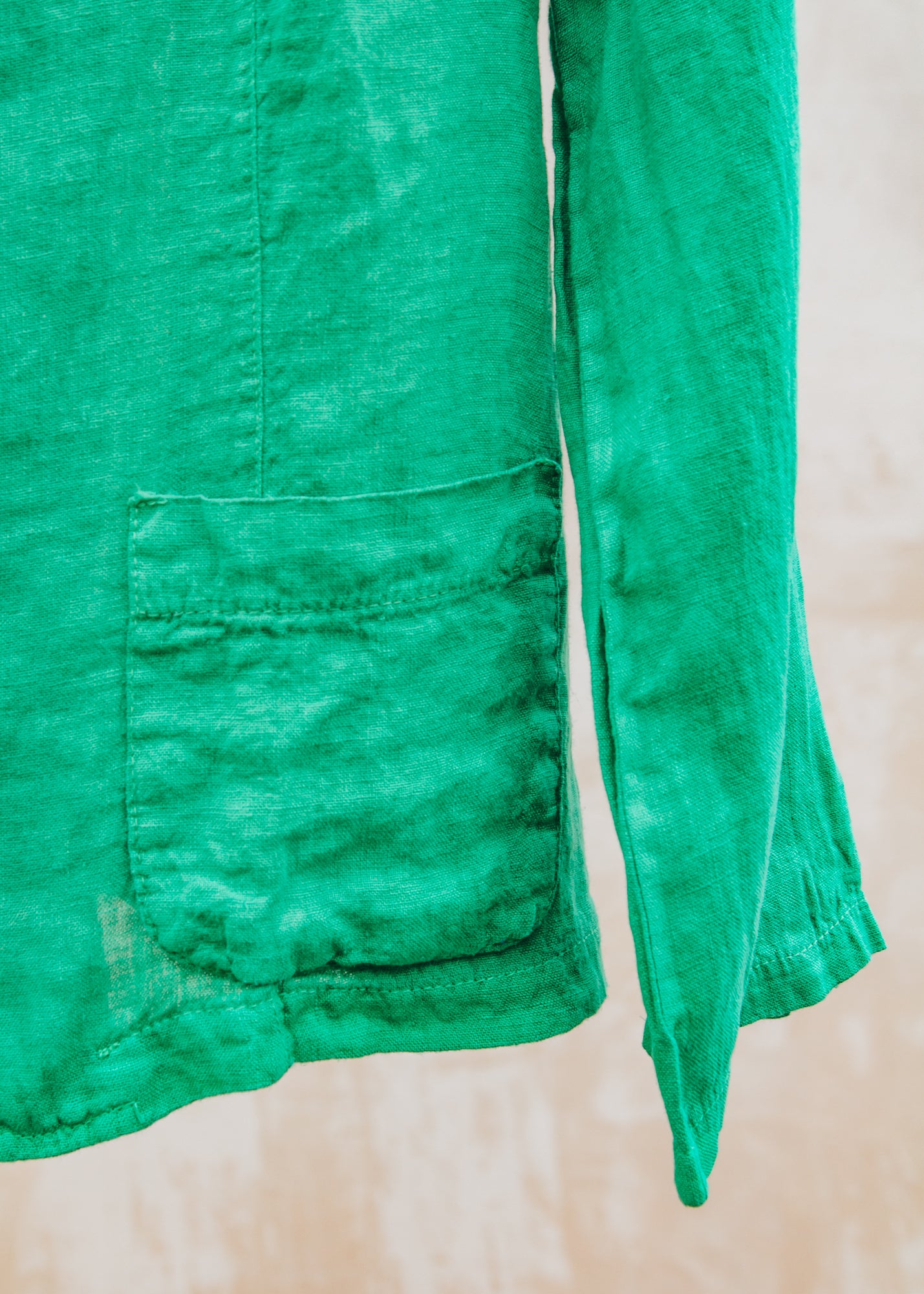Burford Garden Co. Short Front Pocket Jacket in Verde