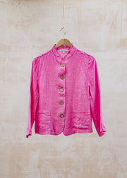 Short Front Pocket Katia Jacket in Pink