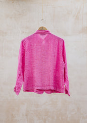 Burford Garden Co. Short Front Pocket Katia Jacket in Pink