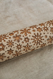 Burford Garden Co. Snowflakes Print Large Rolling Pin