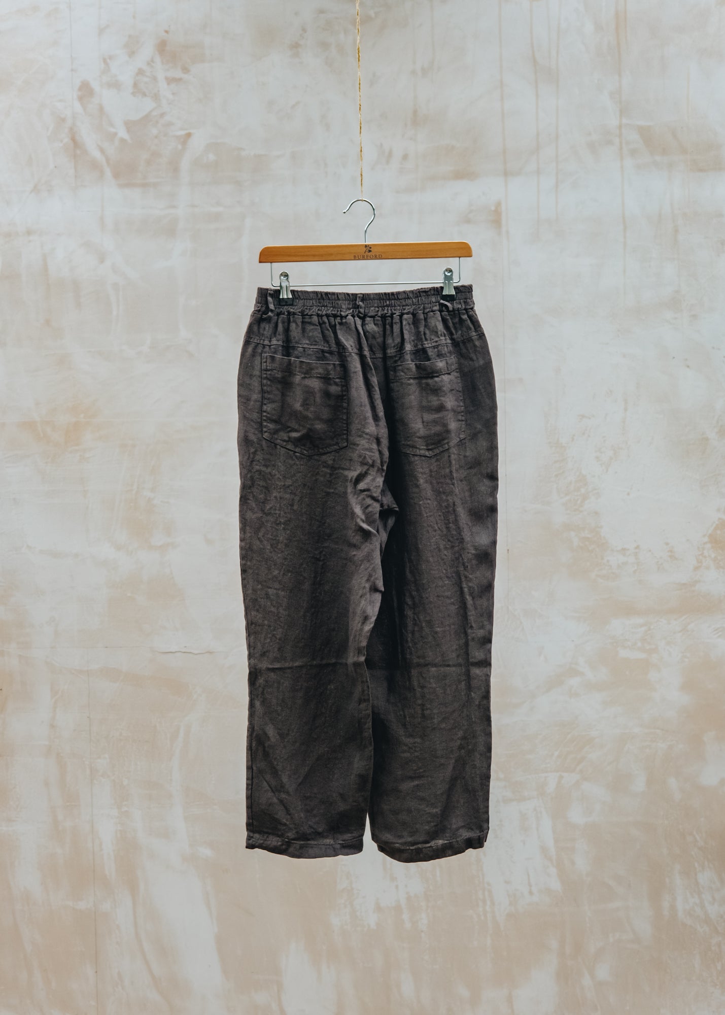 Burford Garden Co. Tapered Trousers in Chocolate Brown