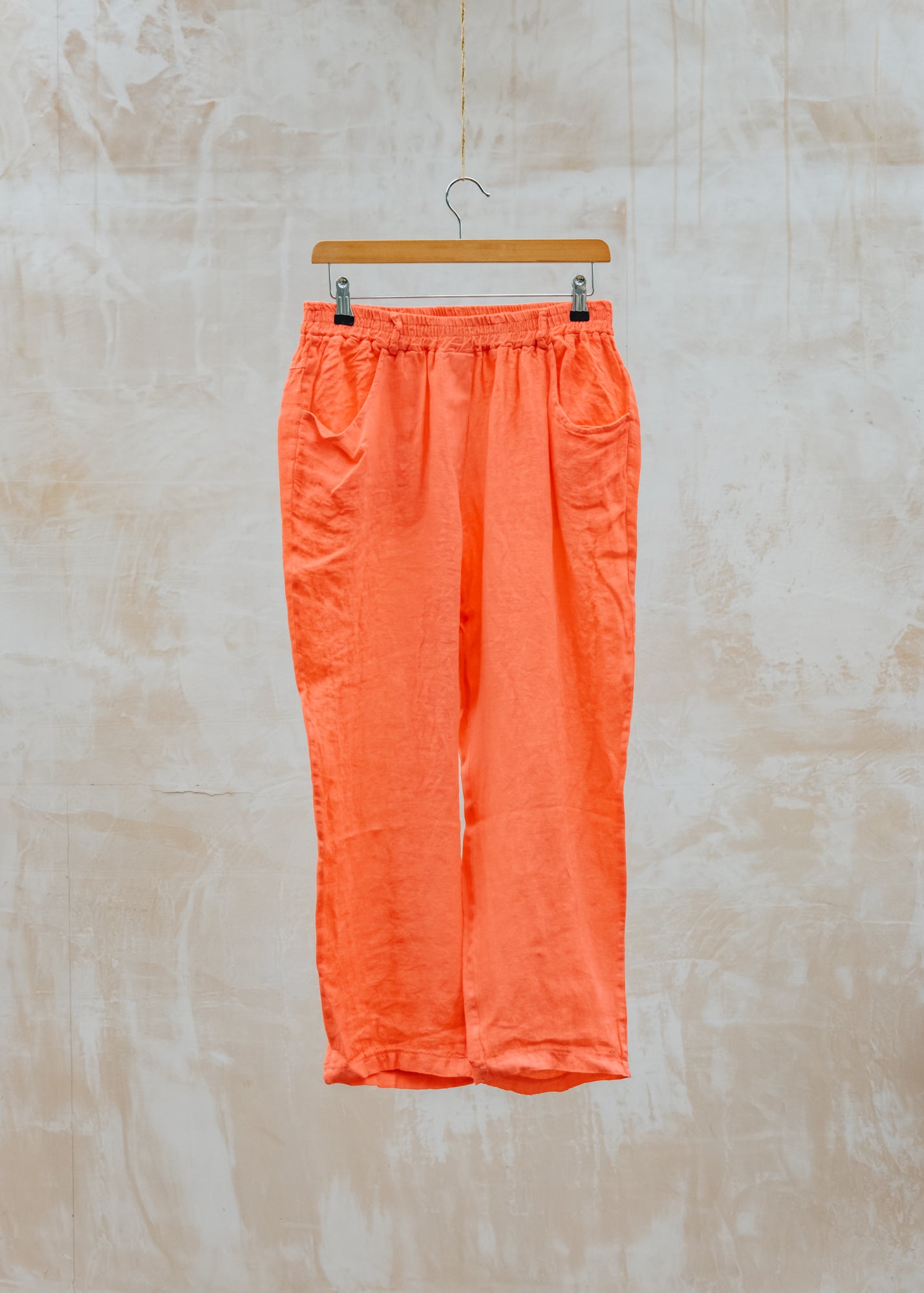 Tapered Trousers in Coral