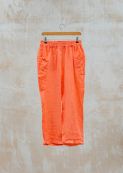 Tapered Trousers in Coral