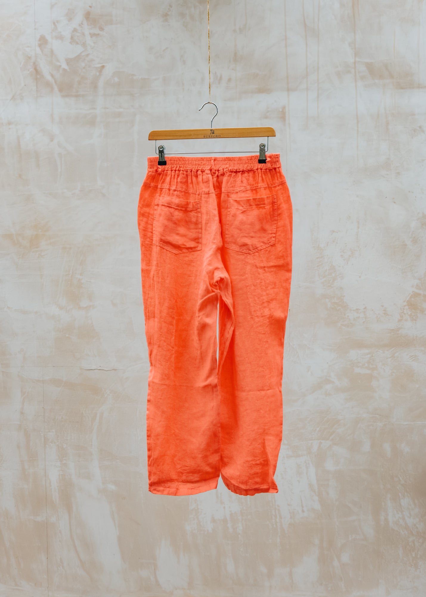 Burford Garden Co. Tapered Trousers in Coral