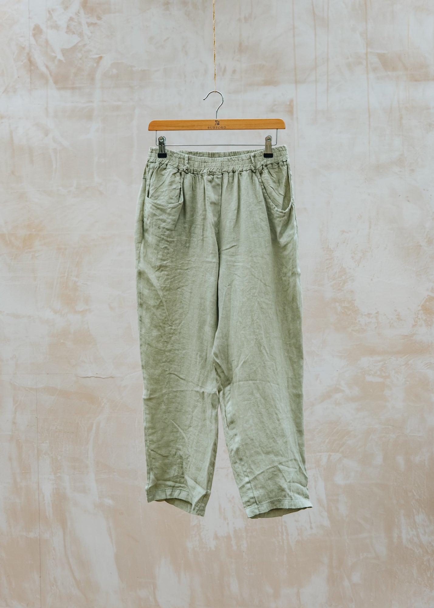 Tapered Trousers in Leek
