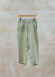 Tapered Trousers in Leek
