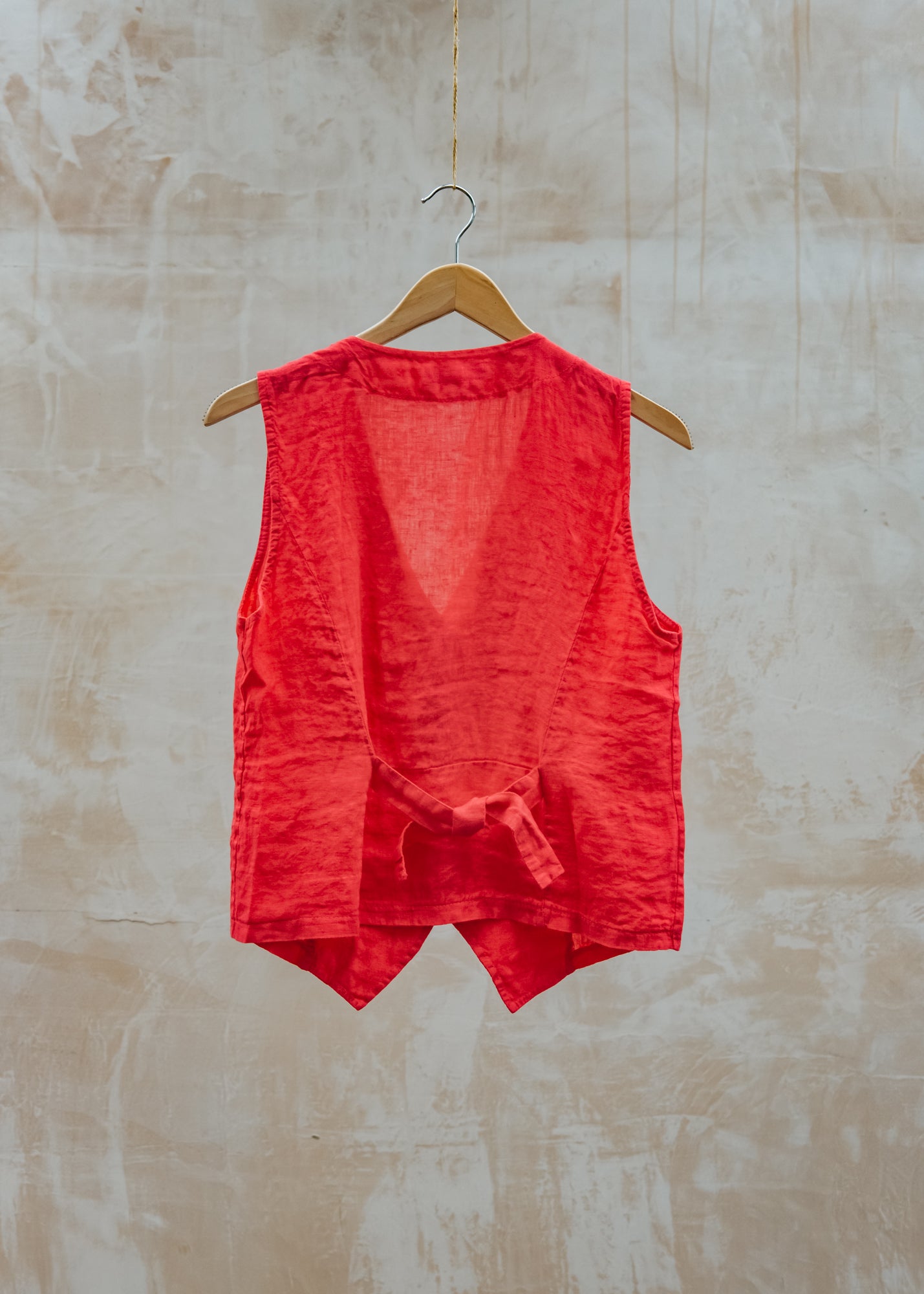 Burford Garden Co. Waistcoat in Fragola Red
