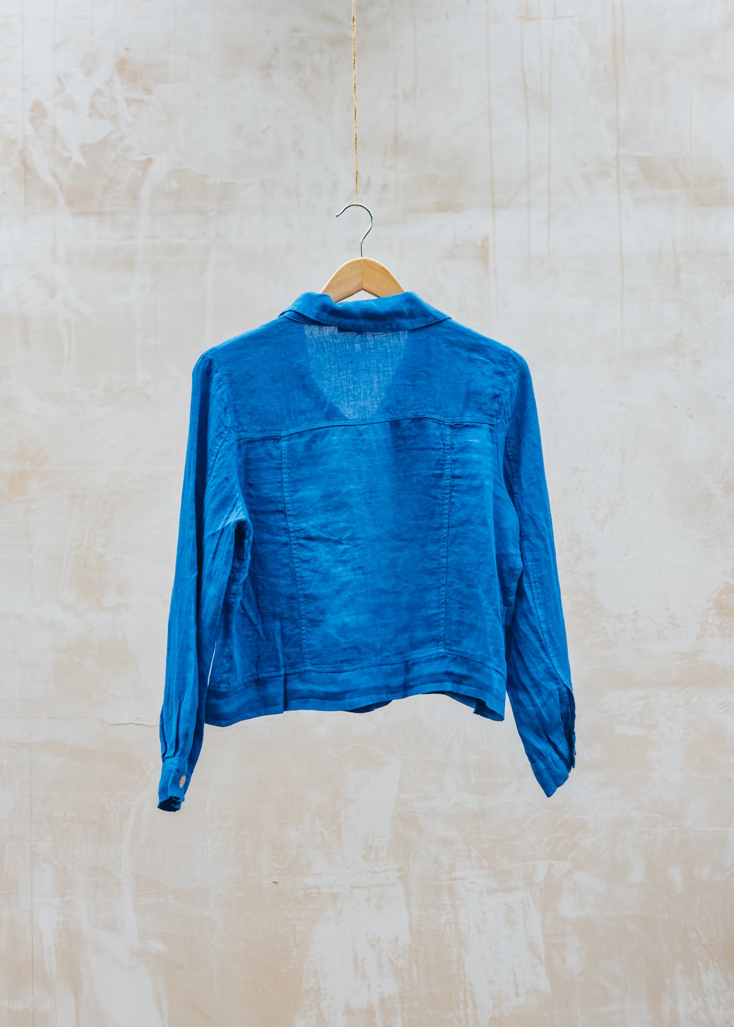Burford Garden Co. Western Linen Jacket in Royal Blue